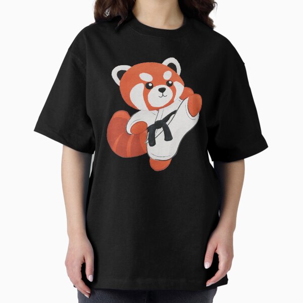 Item preview, Cute high kick red panda designed and sold by MagentaPanda.