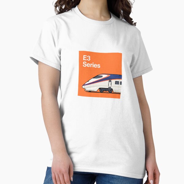 Vista previa del artículo con la obra «Perfil lateral de la serie E3 Shinkansen», diseñado y vendido por VoodooCircus.