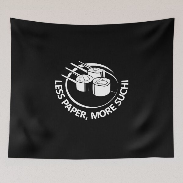 Item preview, Less Paper More Sushi Lover designed and sold by FWLKIT.