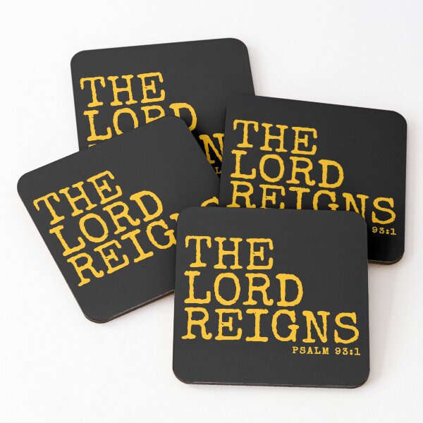 Item preview, The Lord Reigns - Typographic Design designed and sold by MoriaStore.