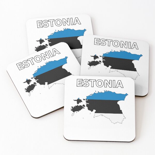 Item preview, Estonia flag map designed and sold by atomstartup.