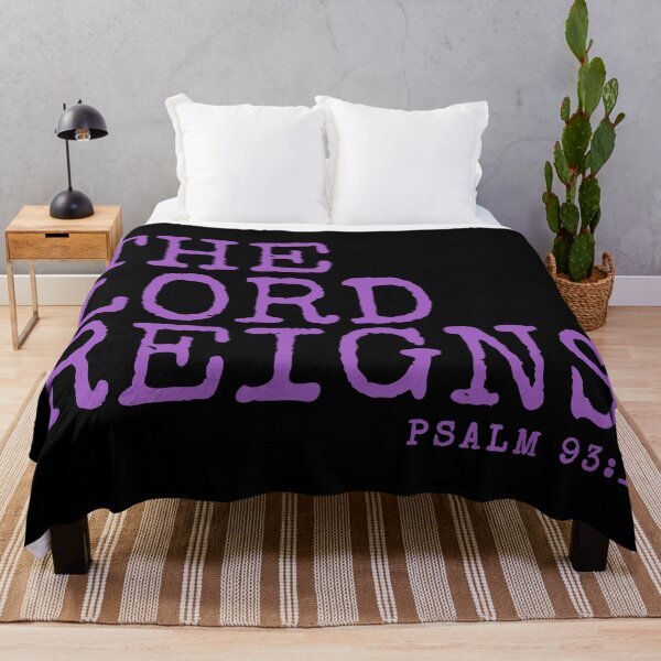 Item preview, The Lord Reigns - Typographic Christian designed and sold by MoriaStore.