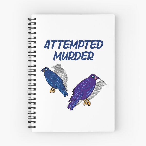 Item preview, Attempted Murder: Crow Pun Art designed and sold by nomadraconteur.