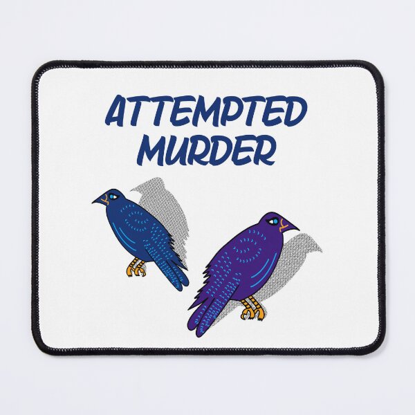 Item preview, Attempted Murder: Crow Pun Art designed and sold by nomadraconteur.