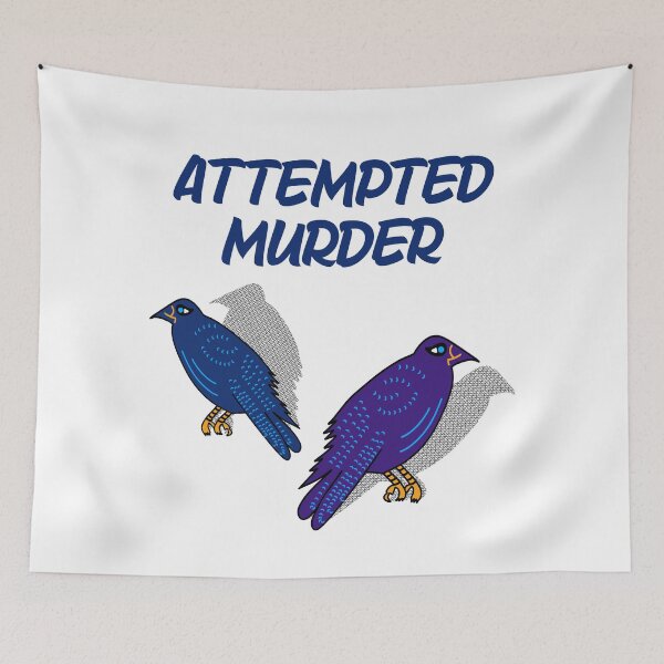 Item preview, Attempted Murder: Crow Pun Art designed and sold by nomadraconteur.