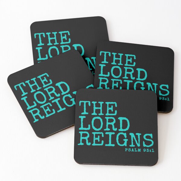 Item preview, The Lord Reigns, christian quotes designed and sold by MoriaStore.