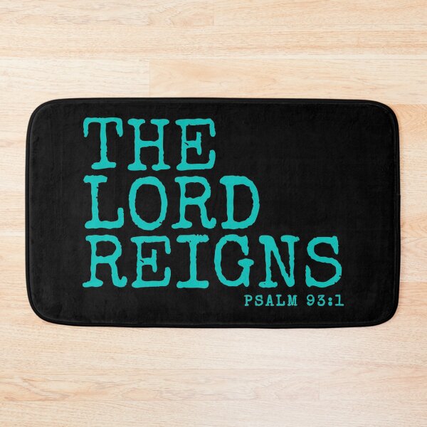 Item preview, The Lord Reigns, christian quotes designed and sold by MoriaStore.