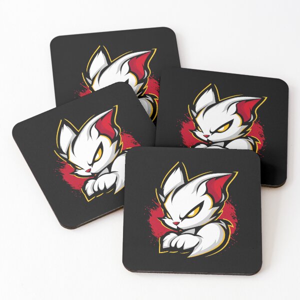 Item preview, Fierce White Fox – Bold Gaming Mascot designed and sold by Taans-Creation.