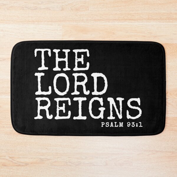 Item preview, The Lord Reigns, Psalm 93:1, bible verses designed and sold by MoriaStore.