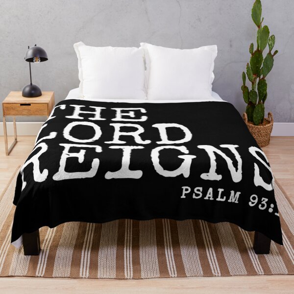 Item preview, The Lord Reigns, Psalm 93:1, bible verses designed and sold by MoriaStore.