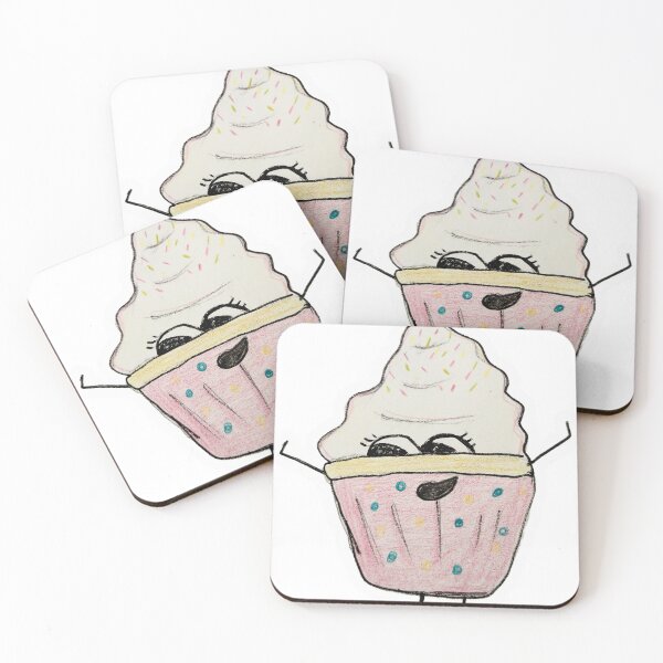 Item preview, Cupcake cartoon drawing designed and sold by Raineylanes.