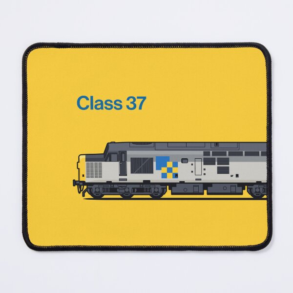Item preview, Class 37 Freight Construction Yellow Train Side England UK designed and sold by VoodooCircus.