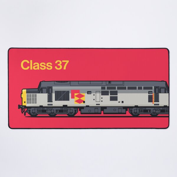 Item preview, Class 37 Freight Distribution Red Train Side England UK designed and sold by VoodooCircus.