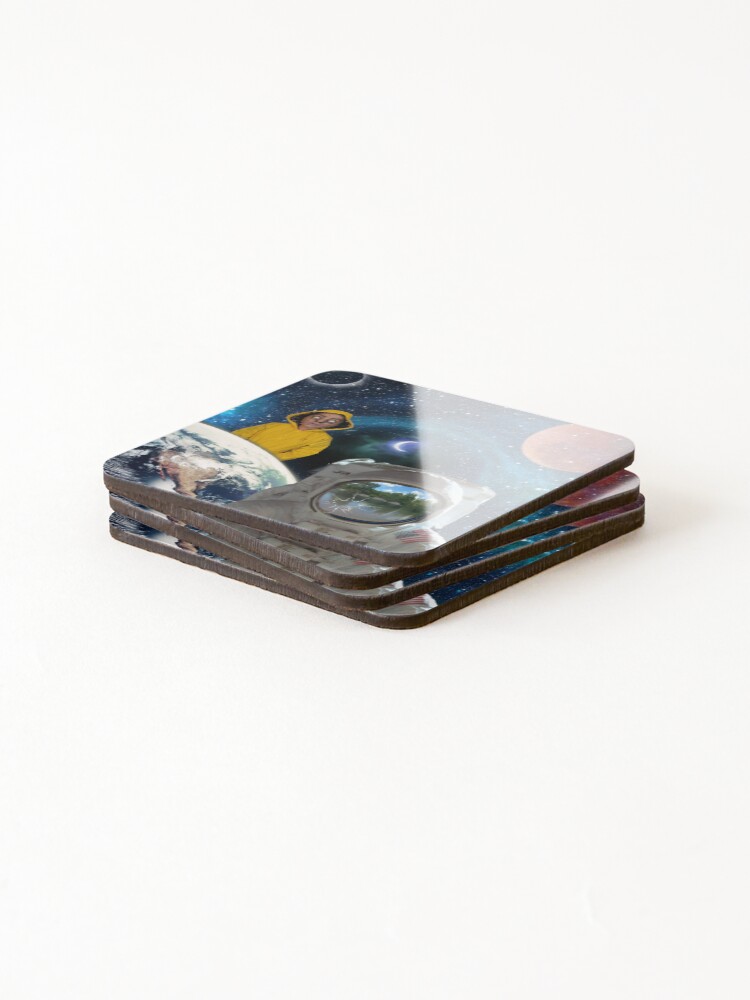 Thumbnail 4 of 5, Coasters (Set of 4), Space Man designed and sold by R-Rayton.