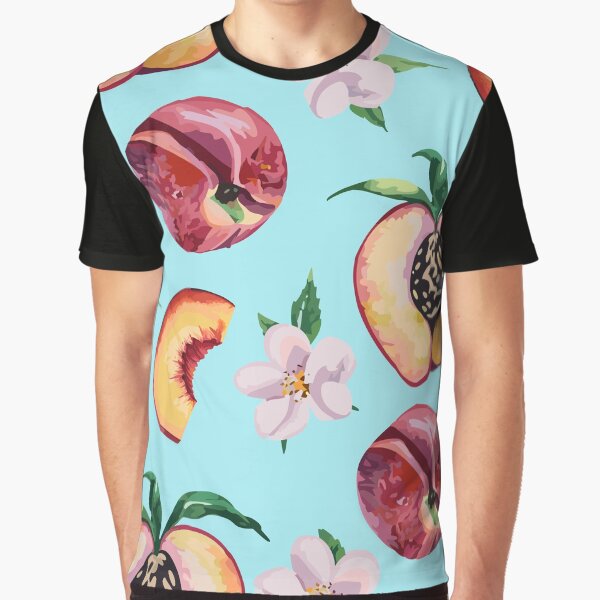 Item preview, Sliced and Whole Peaches with Blossoms designed and sold by BADDAF.