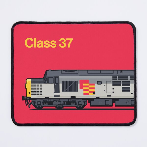 Item preview, Class 37 Freight General Red Train Side England UK designed and sold by VoodooCircus.