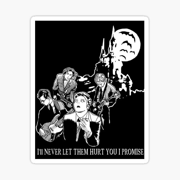 Vampires Will Never Hurt You Manga Style Sticker