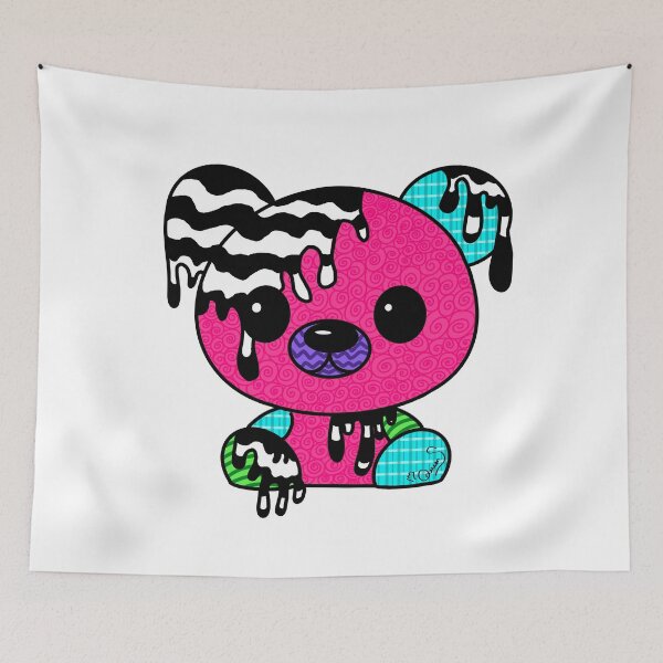 Item preview, Psychedelic Patchwork Teddy Bear  designed and sold by QueenS-Gallery.