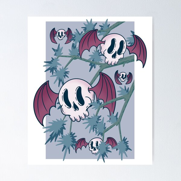 Item preview, skull bats designed and sold by MoxMoon.