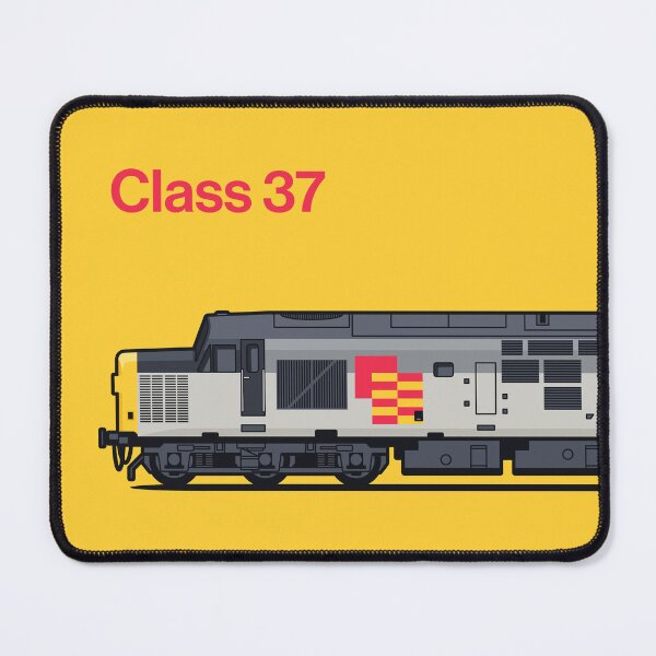 Item preview, Class 37 Freight General Yellow Train Side England UK designed and sold by VoodooCircus.
