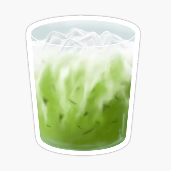 Item preview, Iced Matcha Tea Latte  designed and sold by emsimps.