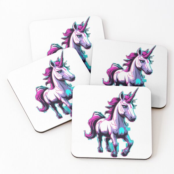 Item preview, Futuristic Glitch Unicorn designed and sold by zoughlal.