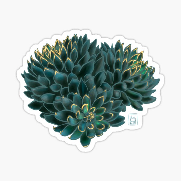 Succulent Jewels: Sinocrassula yunnanensis ‘Chinese Jade’ Sticker