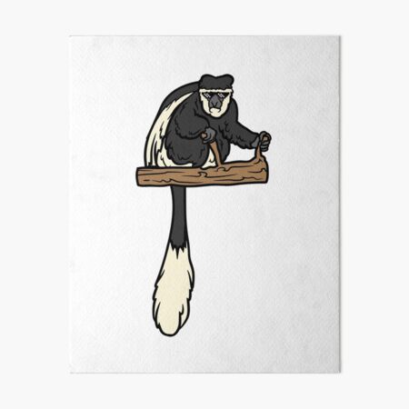 Item preview, B is for Black and White Colobus designed and sold by freakystickey.