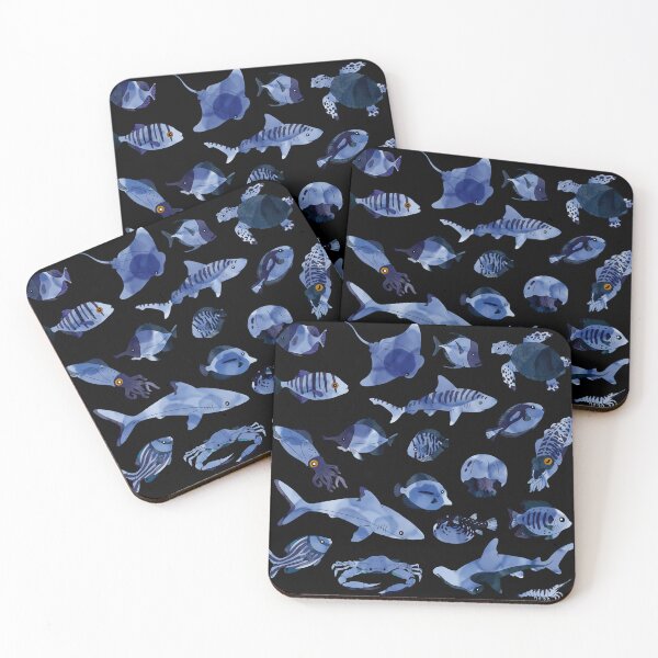 Item preview, Watercolour fish Dark Blue designed and sold by Caseymax.