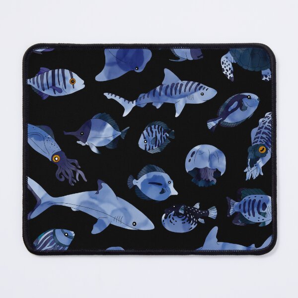 Item preview, Watercolour fish Dark Blue designed and sold by Caseymax.