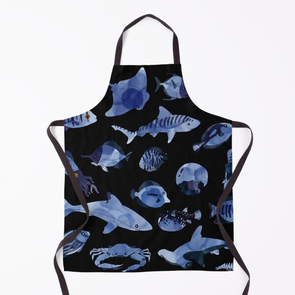 Item preview, Watercolour fish Dark Blue designed and sold by Caseymax.