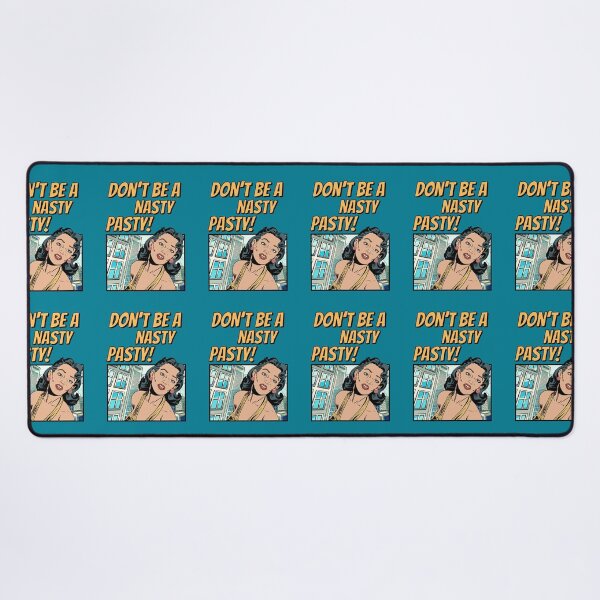 Item preview, Don't Be A Nasty Pasty! Retro Women, Cityscape, Bold Yellow Font designed and sold by AASparksDesigns.