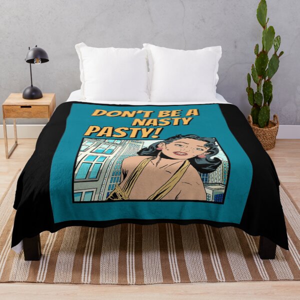 Item preview, Don't Be A Nasty Pasty! Retro Women, Cityscape, Bold Yellow Font designed and sold by AASparksDesigns.