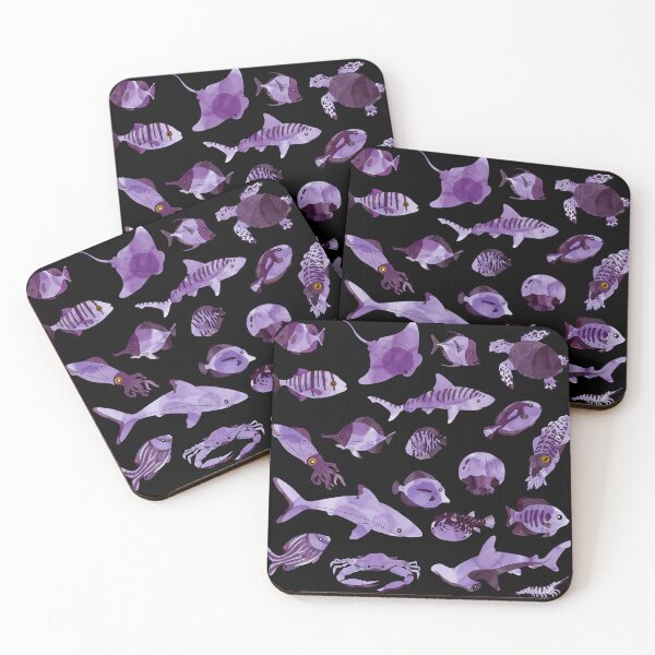 Item preview, Watercolour fish Dark Purple designed and sold by Caseymax.