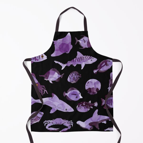Item preview, Watercolour fish Dark Purple designed and sold by Caseymax.