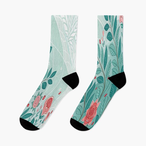 Item preview, Liberty London,foliage with rose patterns ? designed and sold by taherismail.