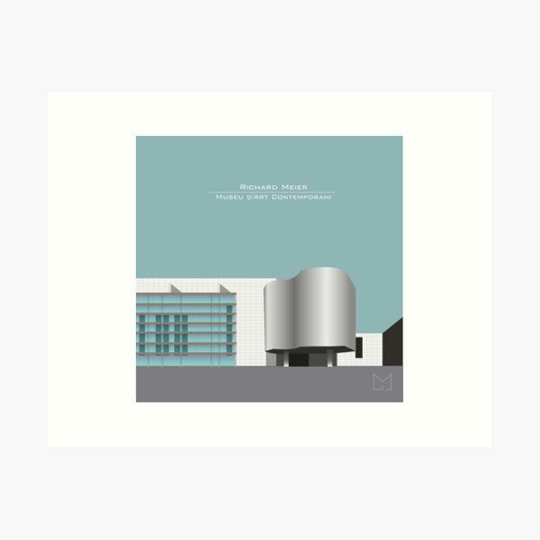 Item preview, Richard Meier - Museum of Contemporary Art of Barcelona designed and sold by MGJ Artefactum.