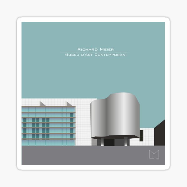 Item preview, Richard Meier - Museum of Contemporary Art of Barcelona designed and sold by MGJ Artefactum.