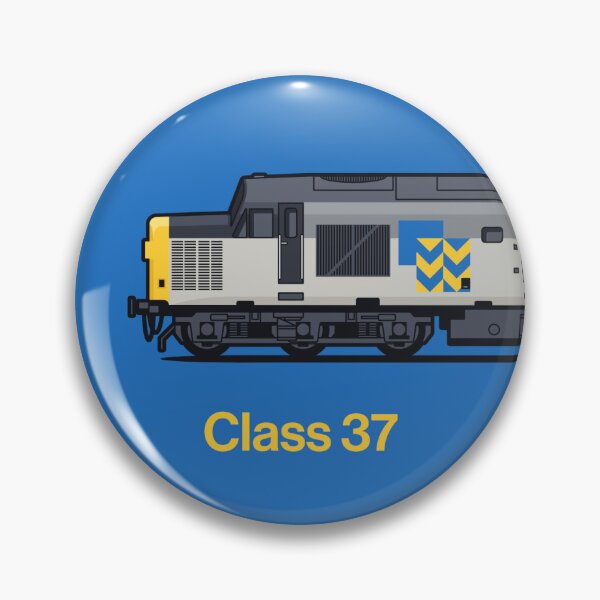 Item preview, Class 37 Freight Metal Blue Train Side England UK designed and sold by VoodooCircus.