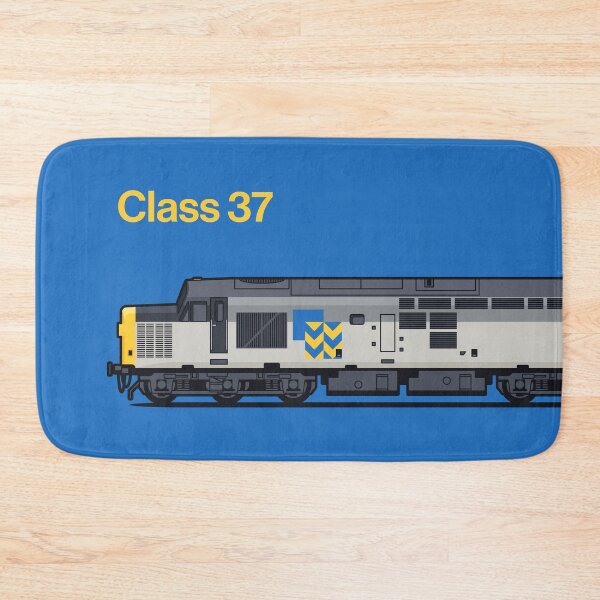 Item preview, Class 37 Freight Metal Blue Train Side England UK designed and sold by VoodooCircus.