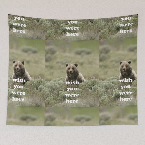 Item preview, WISH YOU WERE HERE (BEAR) designed and sold by aurora-borealis.