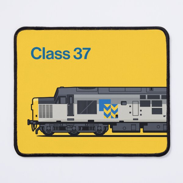 Item preview, Class 37 Freight Metal Yellow Train Side England UK designed and sold by VoodooCircus.