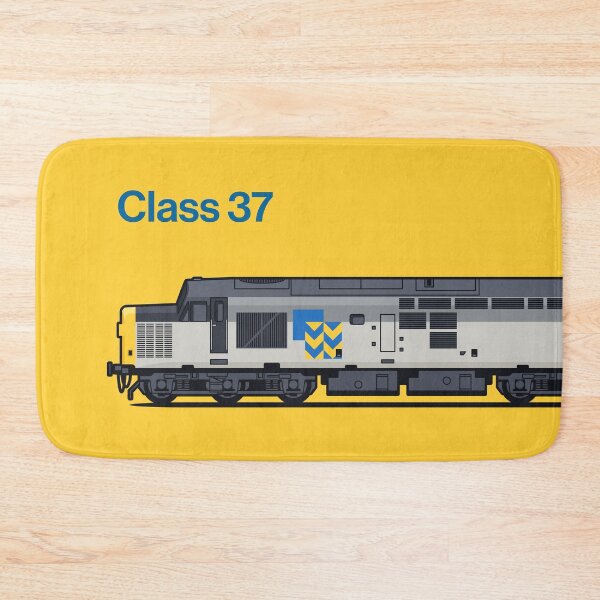 Item preview, Class 37 Freight Metal Yellow Train Side England UK designed and sold by VoodooCircus.