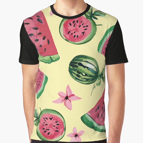 Item preview, Sliced and Whole Watermelons with Blossoms designed and sold by BADDAF.