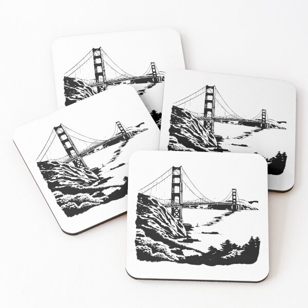 Item preview, Golden Gate Bridge San Francisco Bay California Landmark designed and sold by inkoutninja.