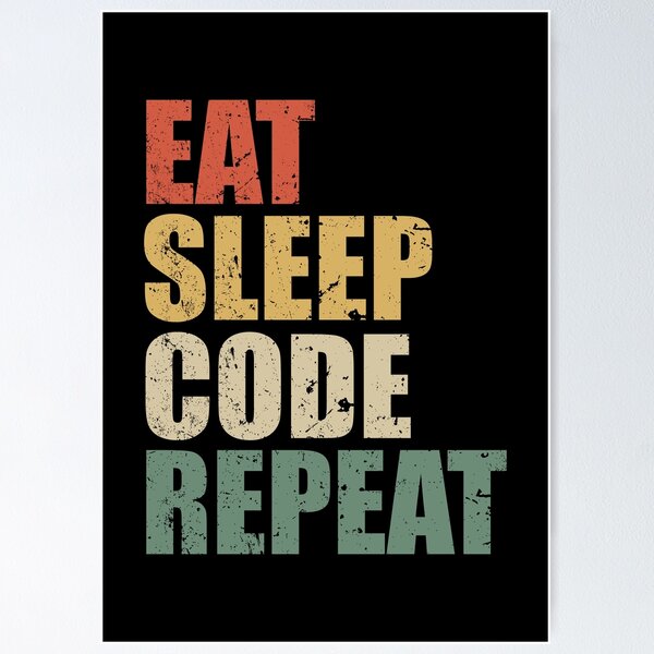 Artikel-Vorschau von Eat Sleep Code Repeat Lustige Geschenkideen, designt und verkauft von noberic.