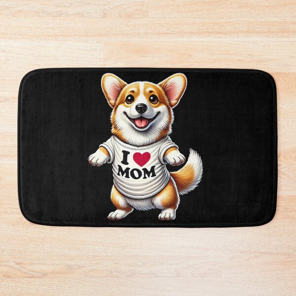 Artikelvorschau, Corgi-Mama Ich liebe Mama Corgi-Liebhaber entworfen und verkauft von Kimberley King Art  King Art.