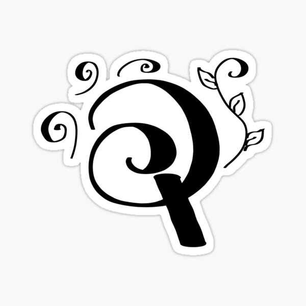 Item preview, The letter Q designed and sold by Flowersfruits.