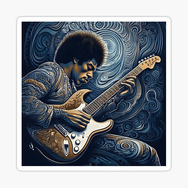 Artikel-Vorschau von Gitarren-Alchemie – Jimi Hendrix, designt und verkauft von Nemo Art Concepts.