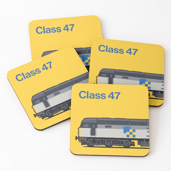 Item preview, Class 47 Freight Construction Yellow Train Side England UK designed and sold by VoodooCircus.